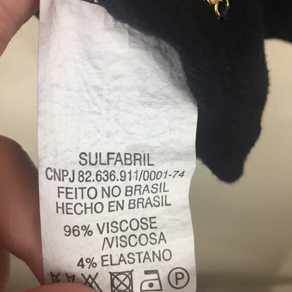 Senha | Black Cutout Top | Sz Large - Picture 4 of 5